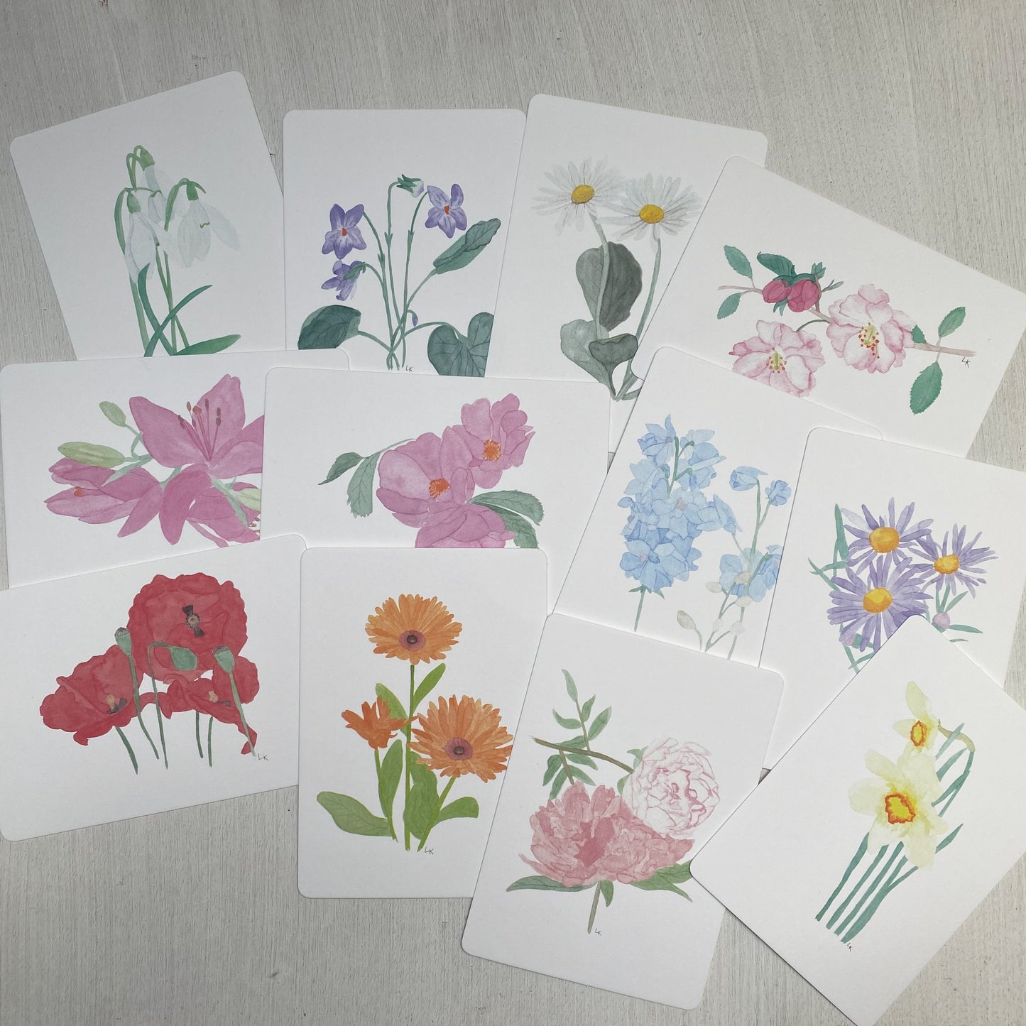 12 Geburtsblumen I Fine Art Print