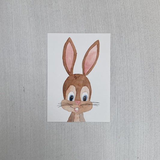 DIY Aquarellkarte Ostermotiv zum selbst ausmalen inkl. Aquarellfarbkarte DIN A6
